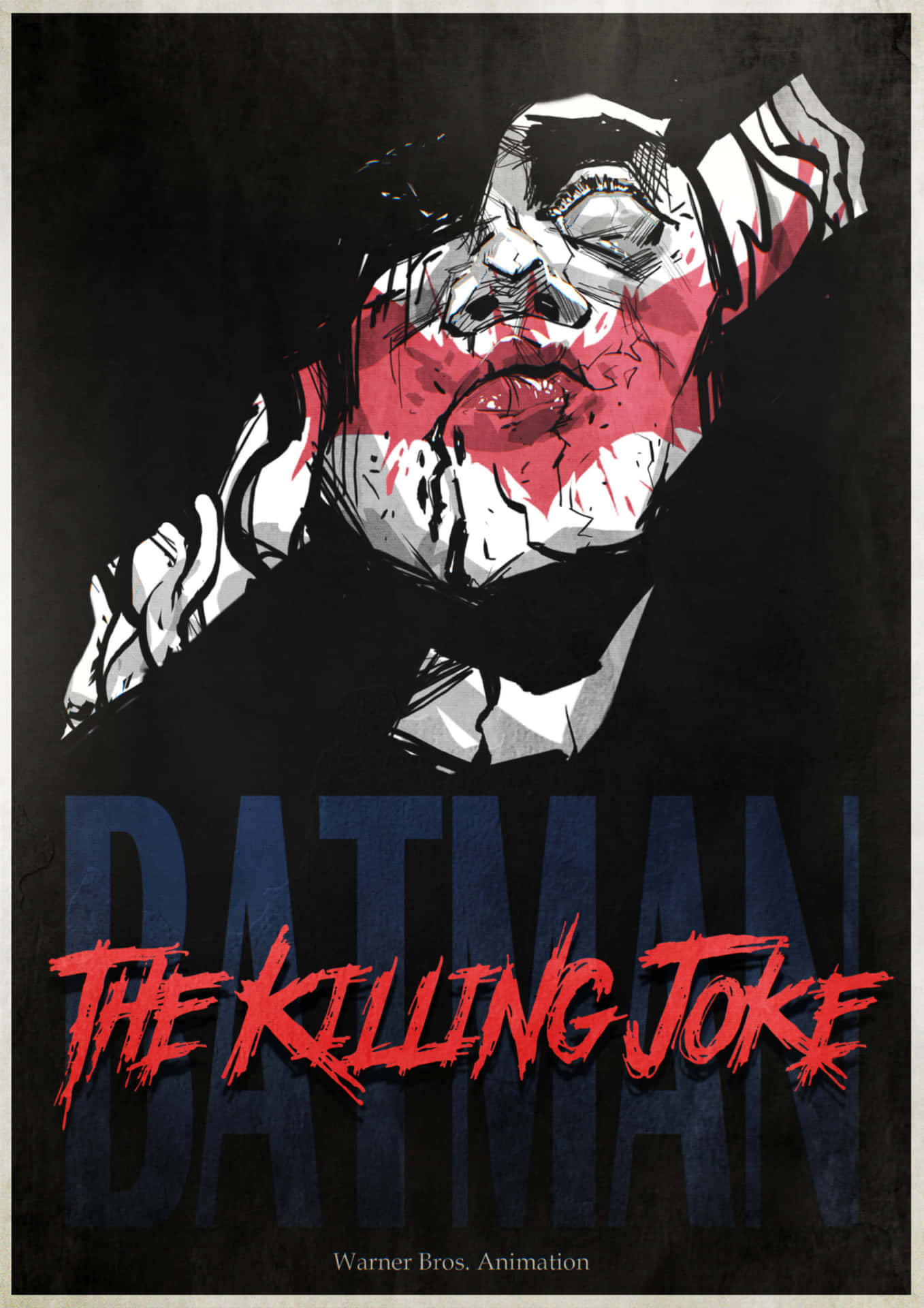 Batman and the Joker in a tense moment from The Killing Joke Wallpaper