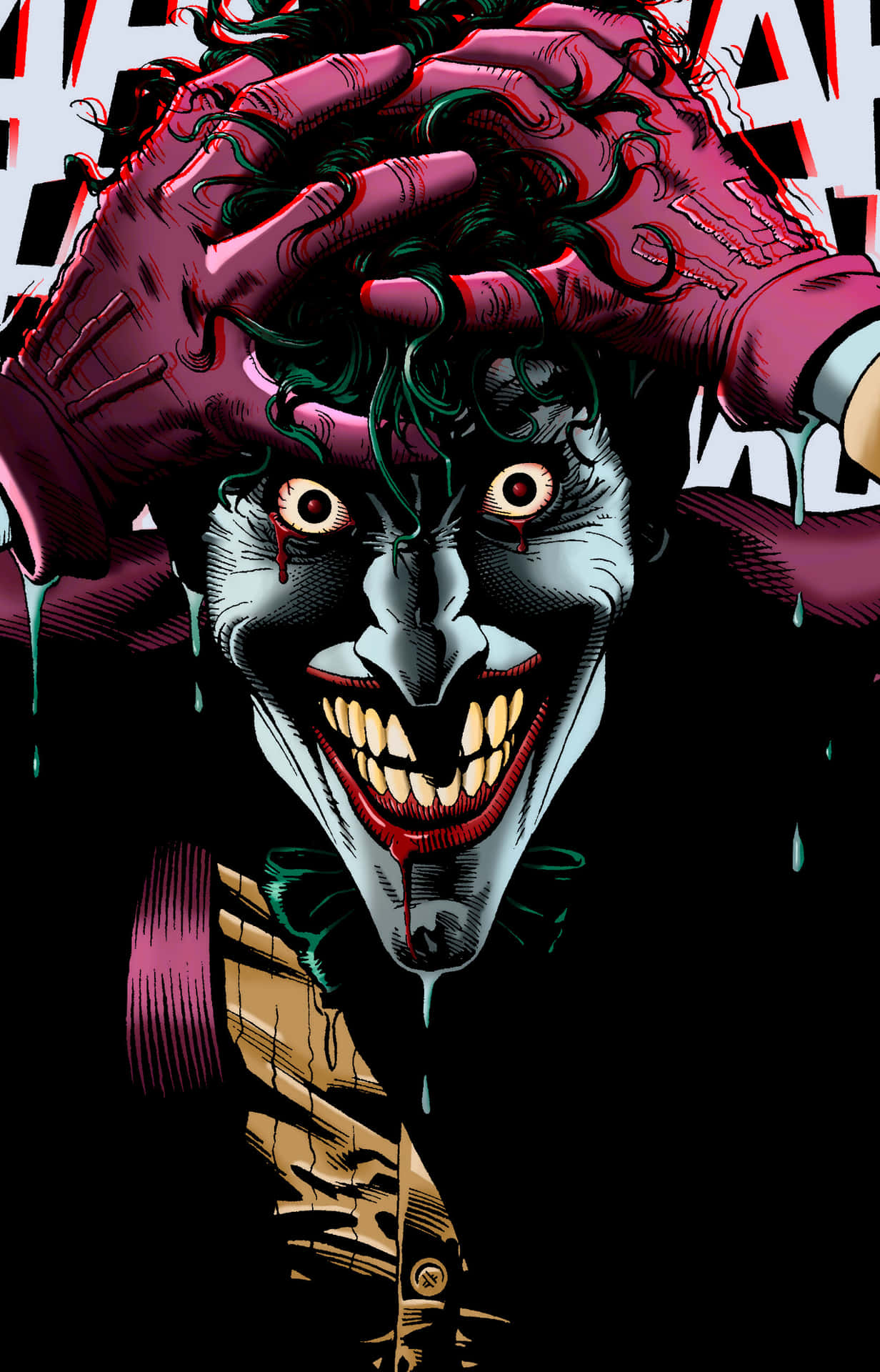 Batman and The Joker Face Off in The Killing Joke Wallpaper