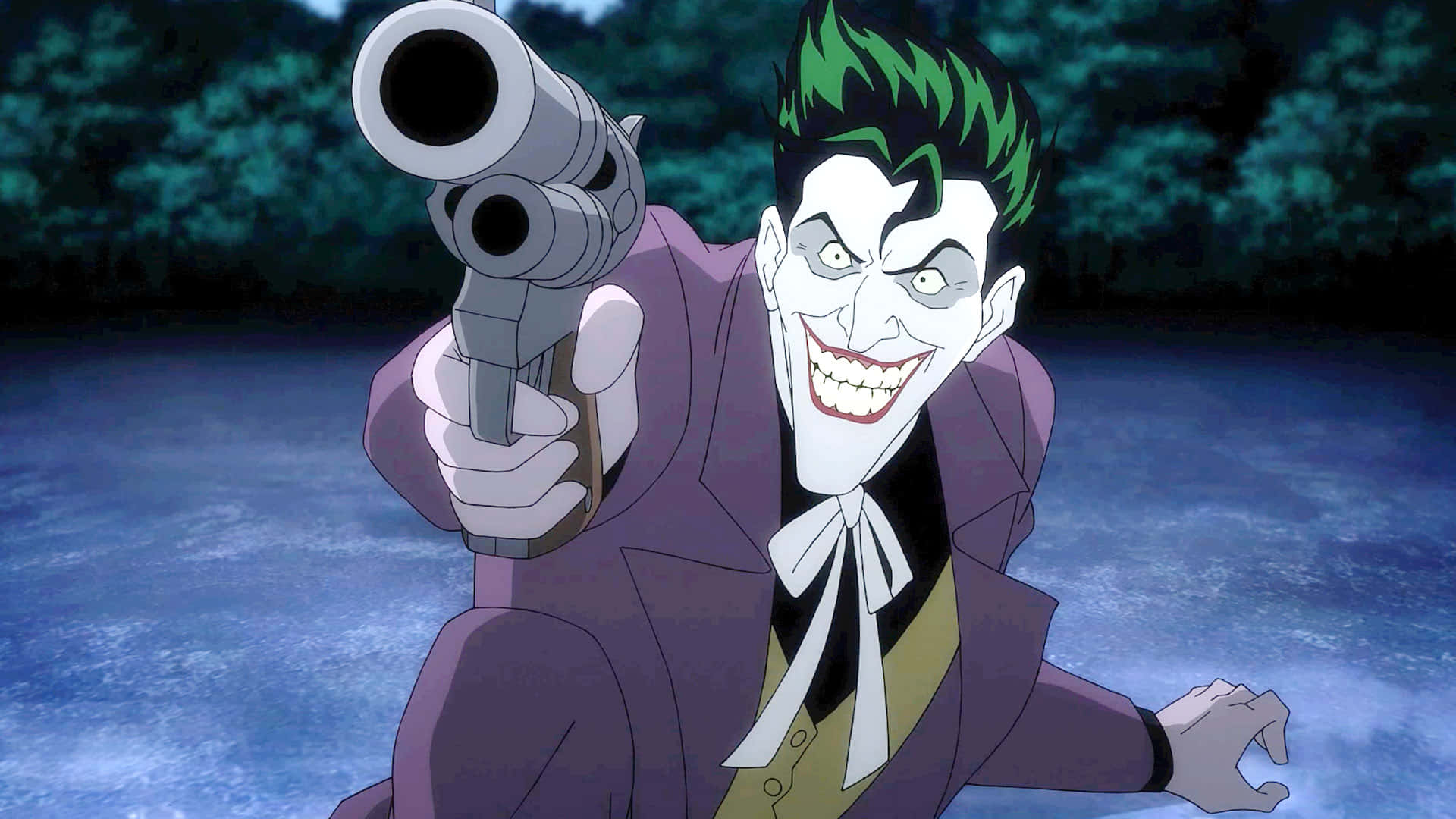 Batman and the Joker Face-to-Face in The Killing Joke Wallpaper