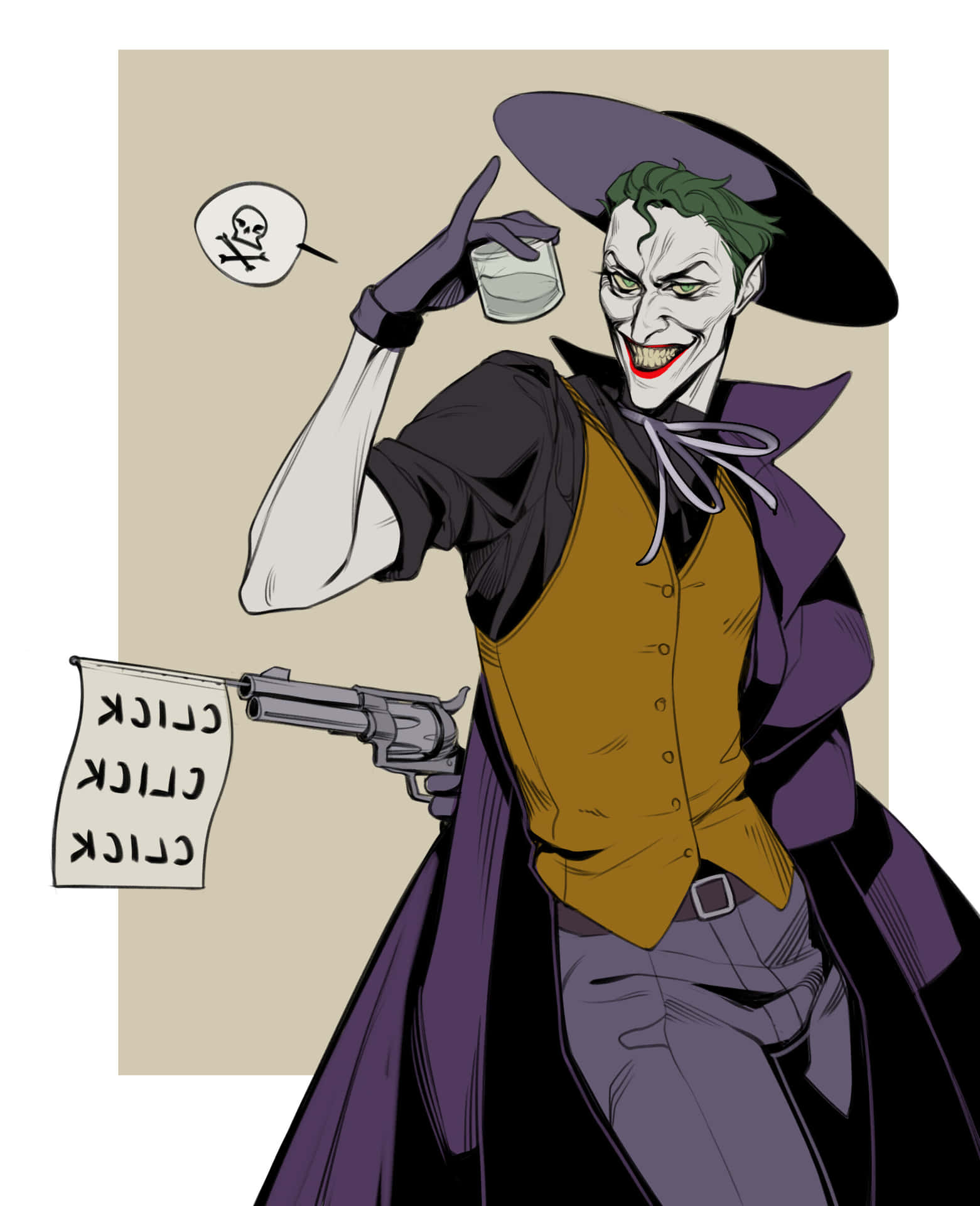 Batman and The Joker face to face in The Killing Joke Wallpaper