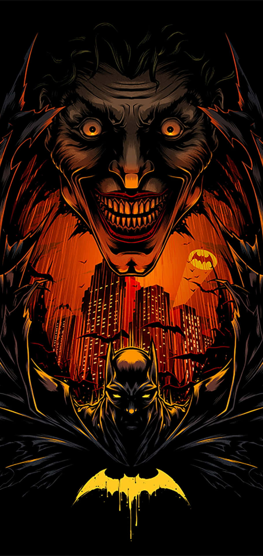 Batman stands vigilant in the darkness of The Long Halloween Wallpaper