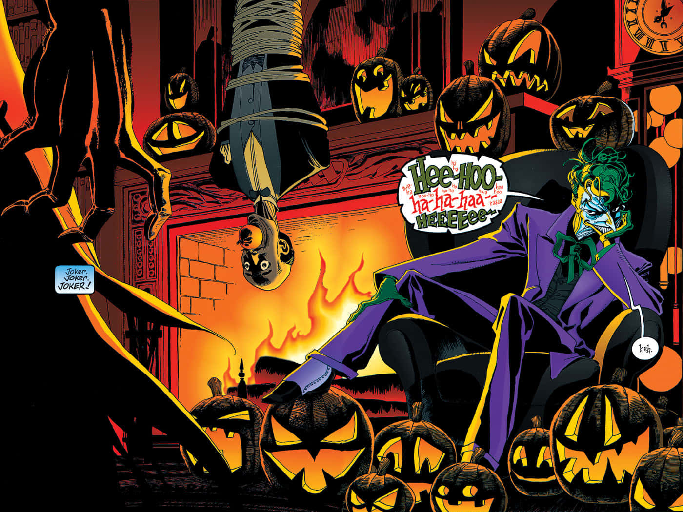 Batman takes flight in The Long Halloween comic series Wallpaper