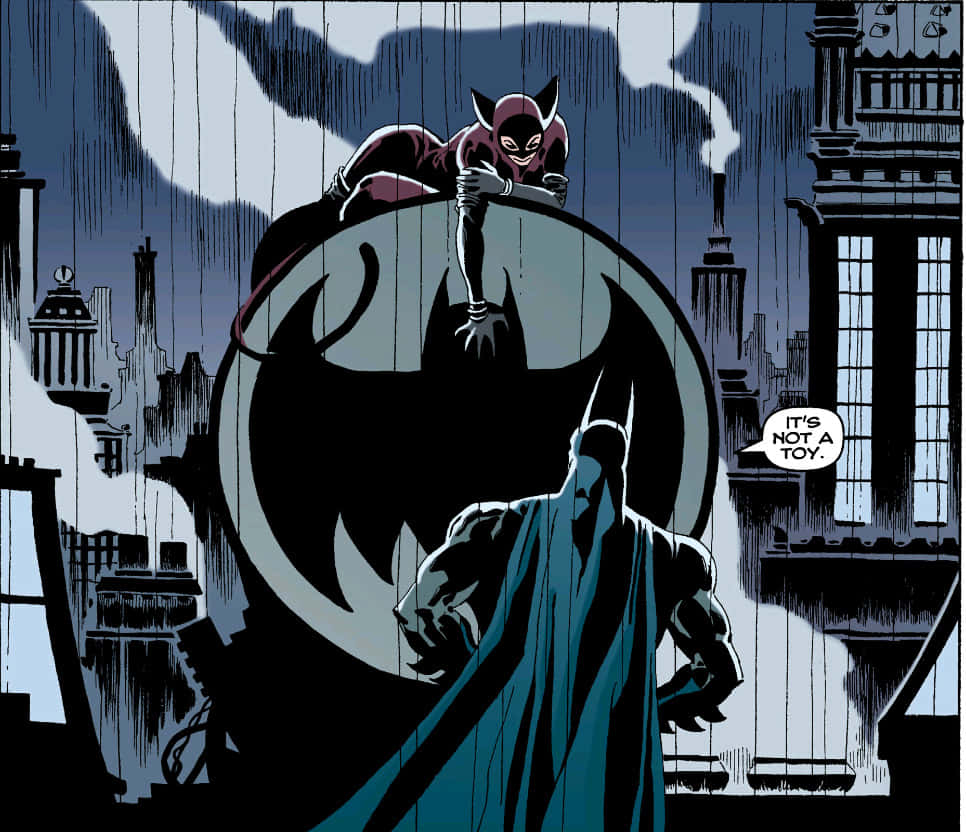 Batmanel Largo Halloween - El Caballero Oscuro En Acción. Fondo de pantalla