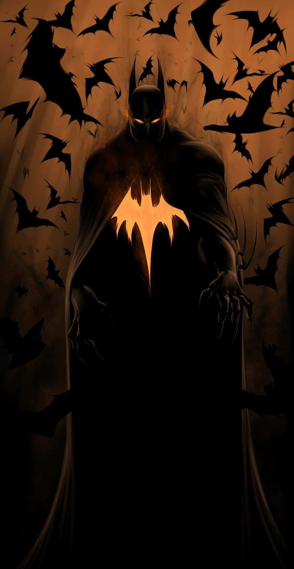 Batman stands guard in "The Long Halloween" comic series Wallpaper