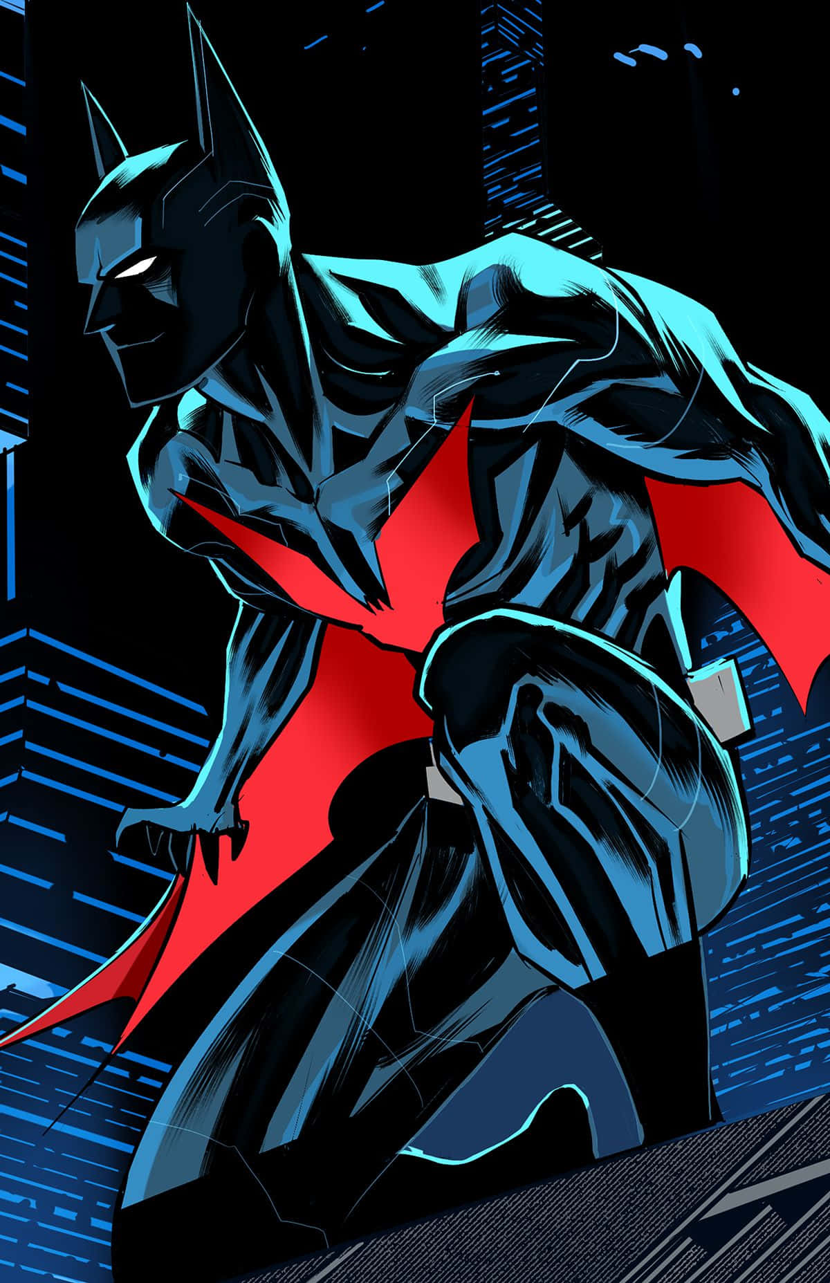 Batmanvolando Alto En The New 52. Fondo de pantalla