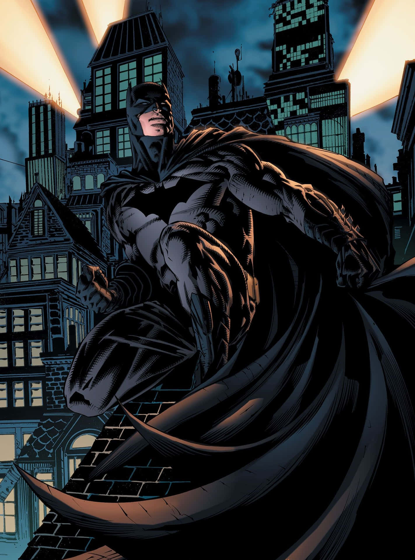 Batmanel Nuevo 52 En Acción Fondo de pantalla