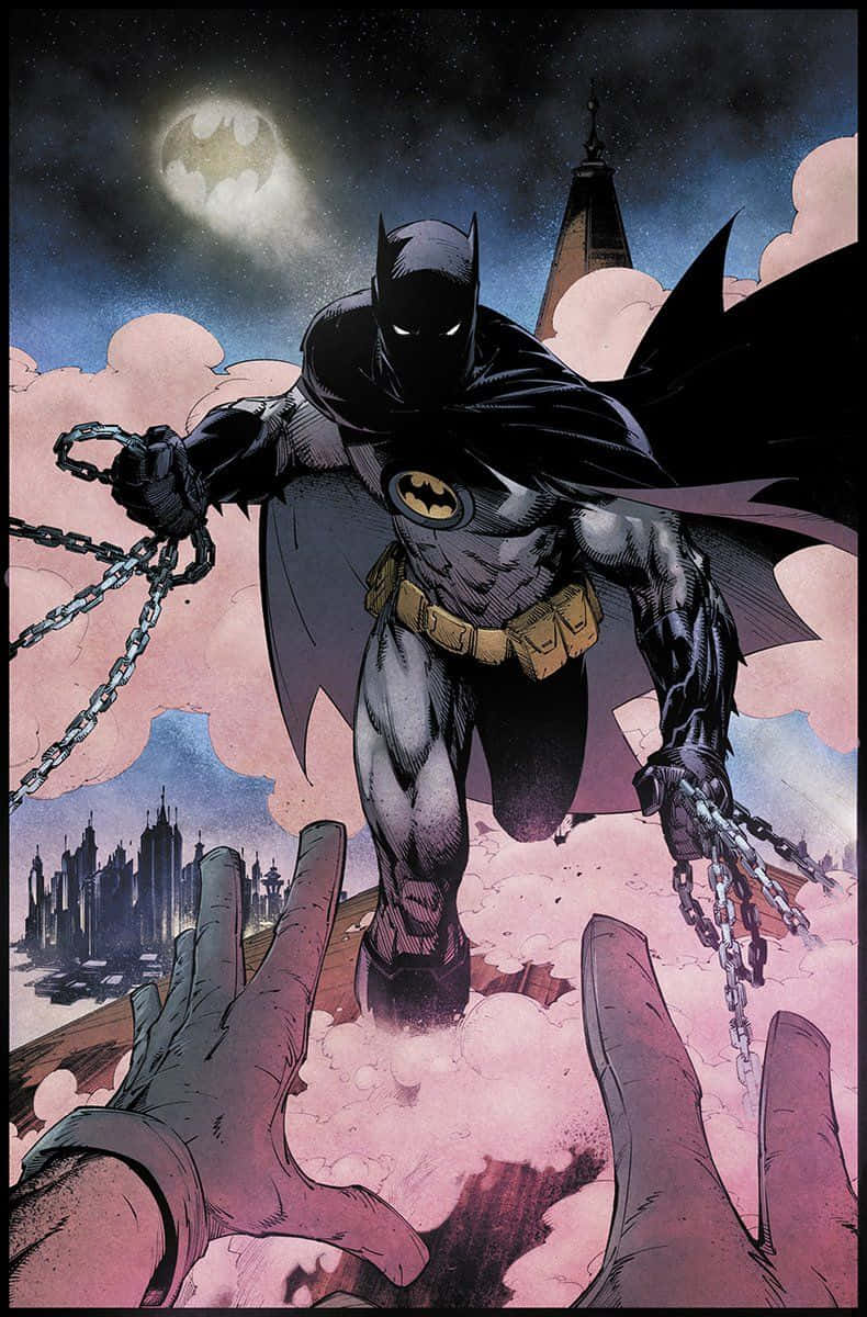 Batmanel Nuevo 52: El Caballero Oscuro En Acción Fondo de pantalla