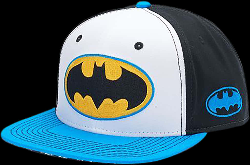 Batman Themed Cap Design PNG
