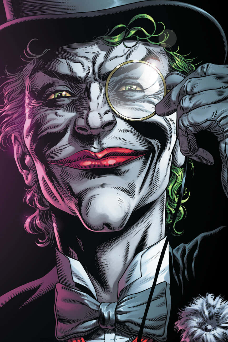 Batmanen El Foco De Atención Luchando Contra Los Tres Jokers. Fondo de pantalla