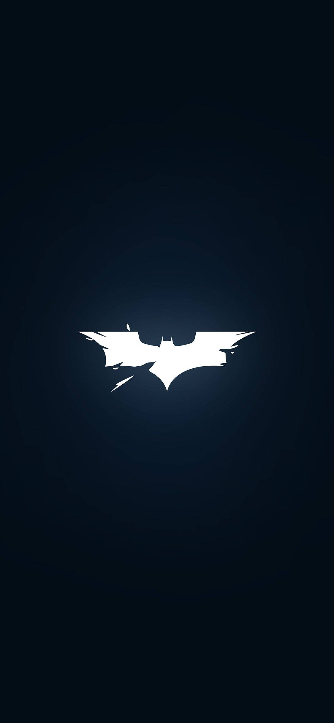 Batman Torn Logo iPhone X Wallpaper