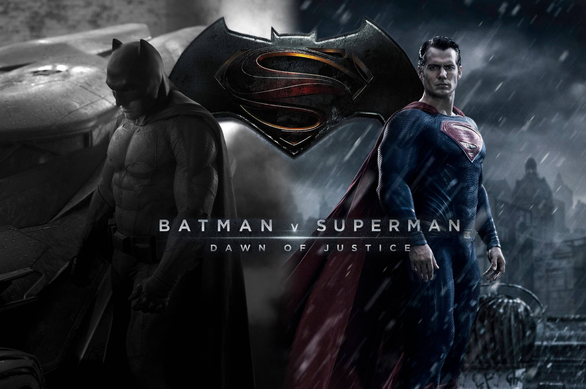 Batman V Superman Dawn Of Justice Dark Poster Wallpaper