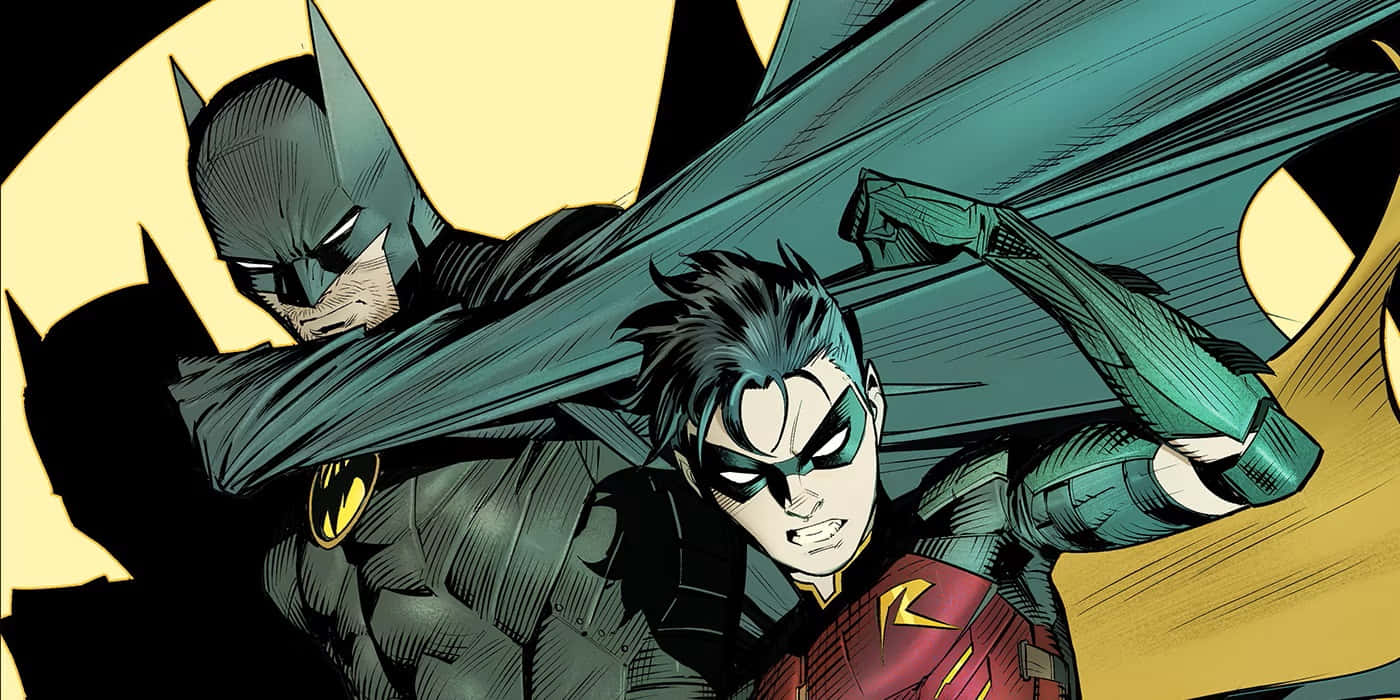 Epic Showdown - Batman Vs Robin Wallpaper