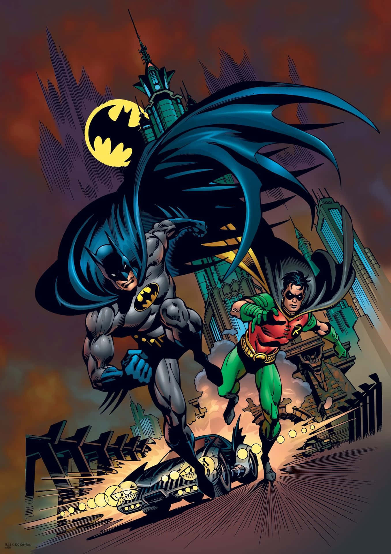 The Epic Battle: Batman Vs Robin Wallpaper