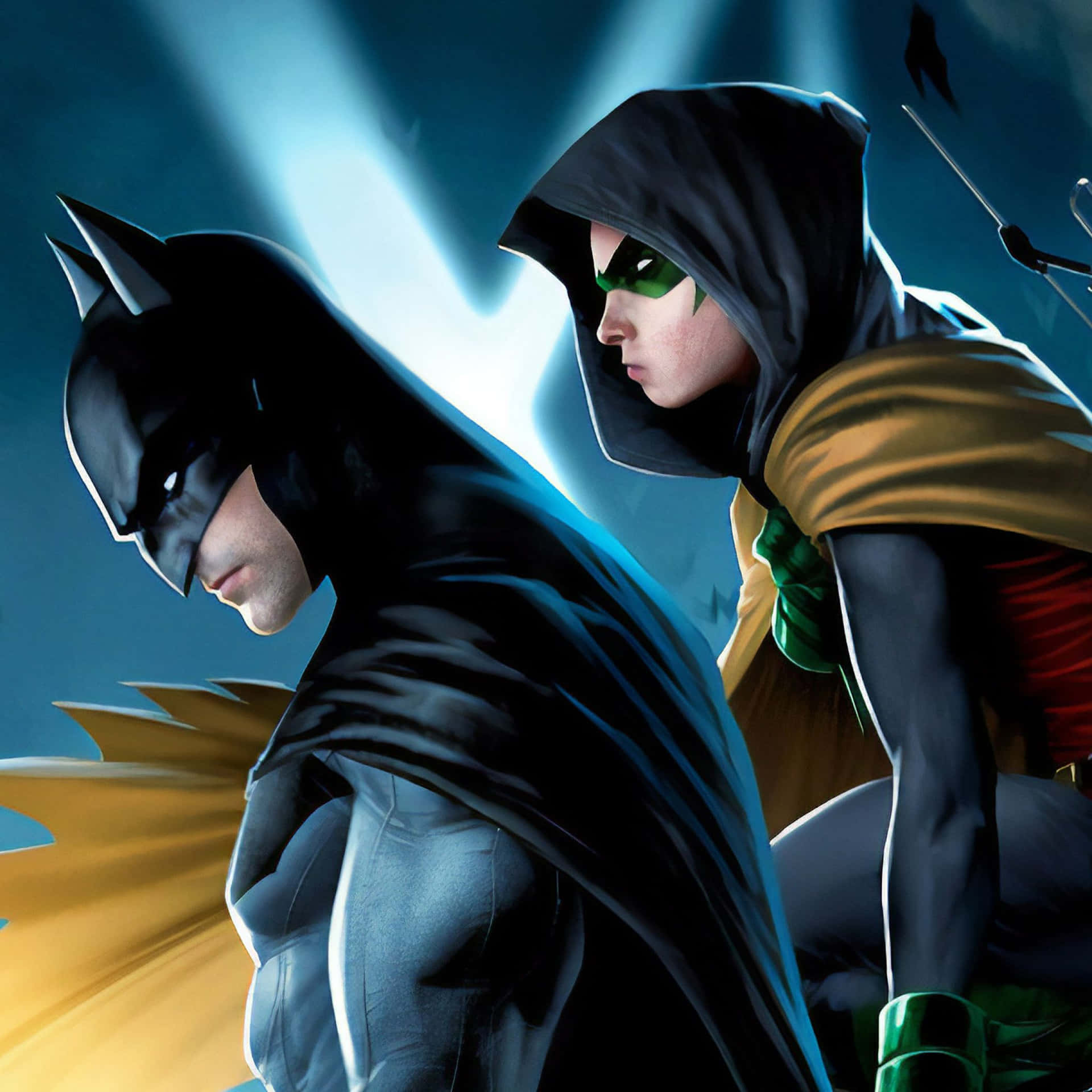 Tension Rising: Batman Vs Robin Face-off Wallpaper