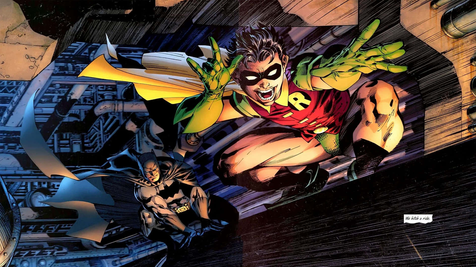 The Epic Battle - Batman Vs Robin Wallpaper Wallpaper