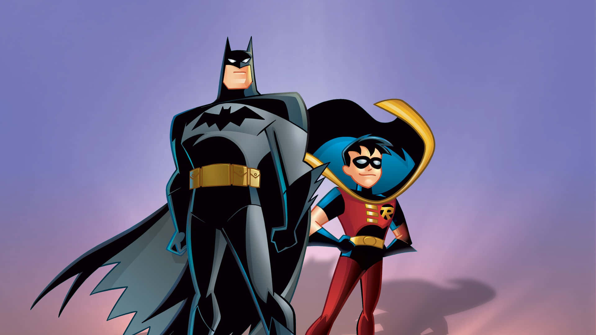 The Epic Showdown Between Batman and Robin Wallpaper