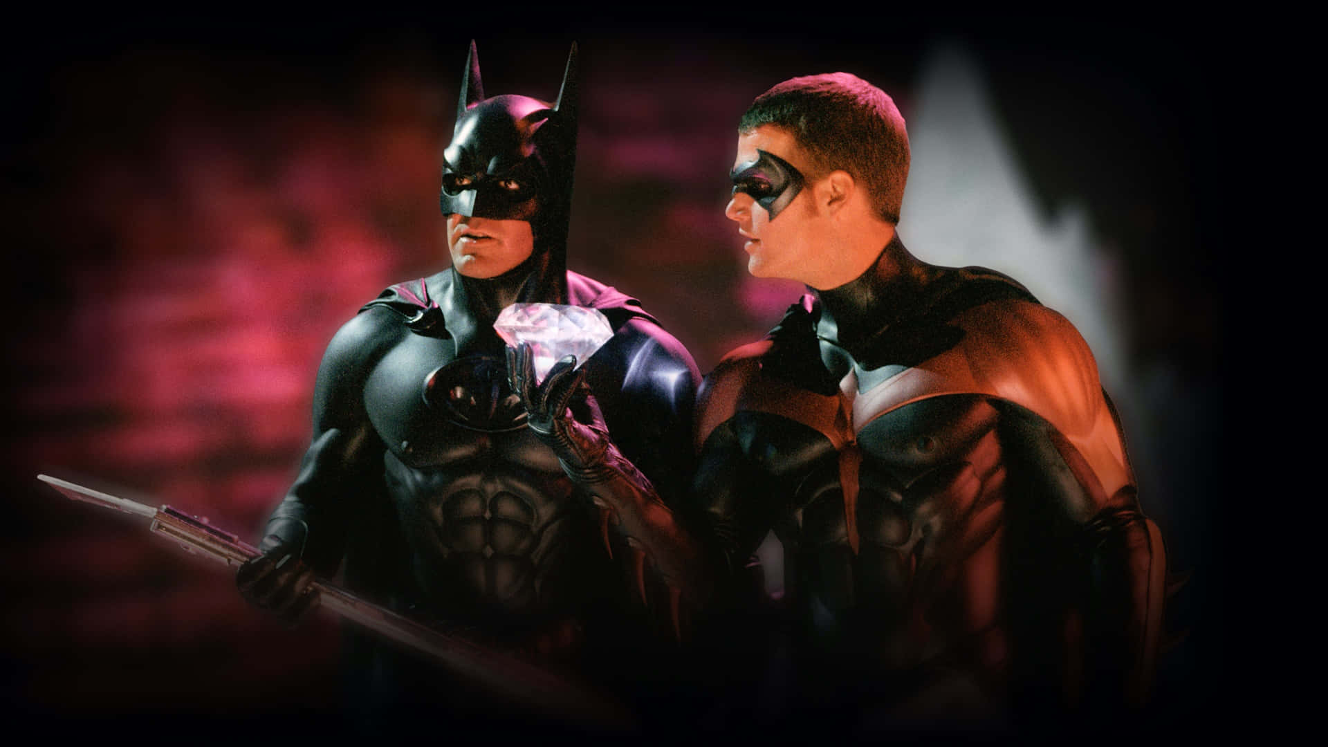 Intense Face-off: Batman Vs Robin Wallpaper