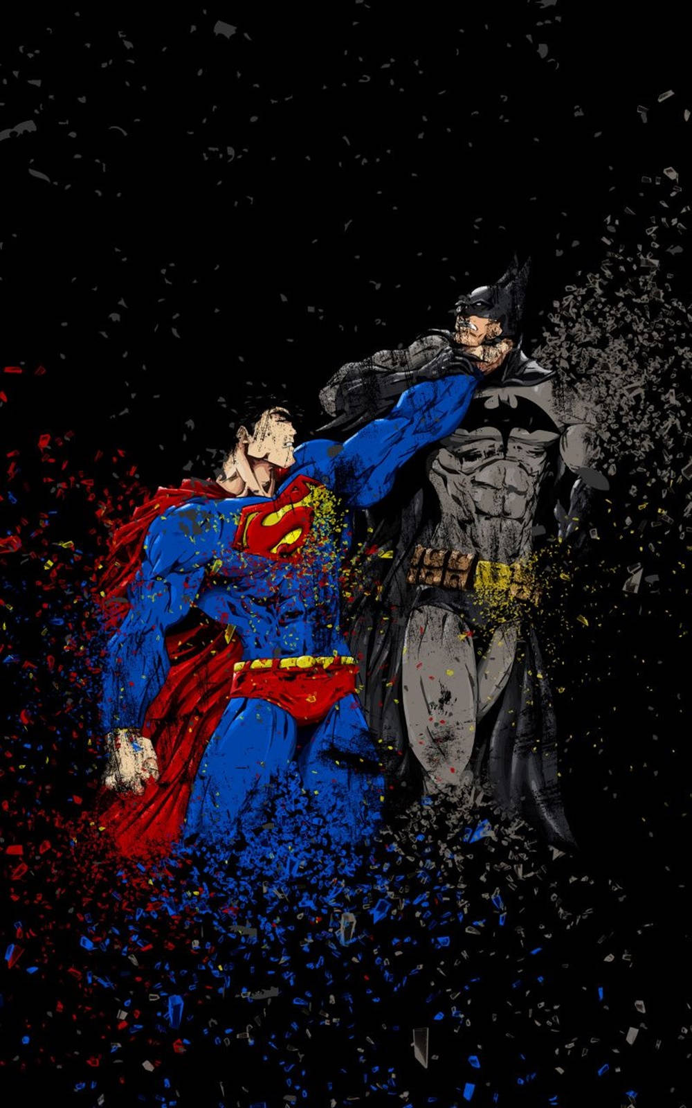 Batmanvs. Superman Para Iphone X. Fondo de pantalla