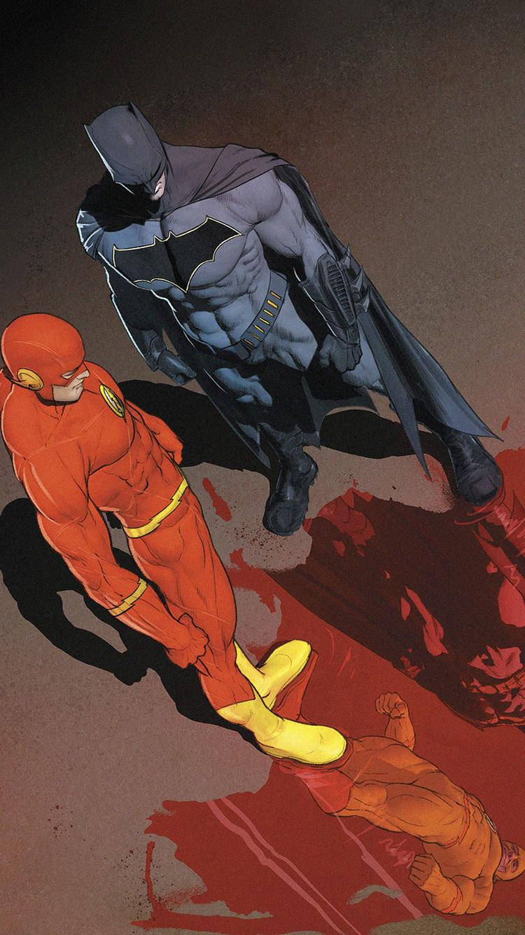 Batman Vs The Flash iPhone Wallpaper