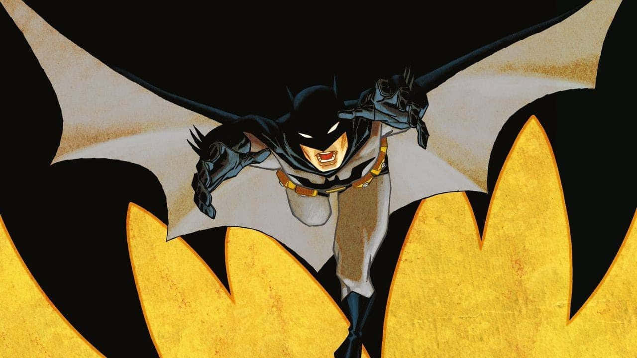 Batman overlooking Gotham City in Batman: Year One animated film Wallpaper