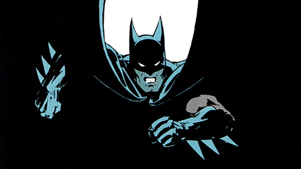 Batman Standing Tall in the Darkness of Gotham City Wallpaper