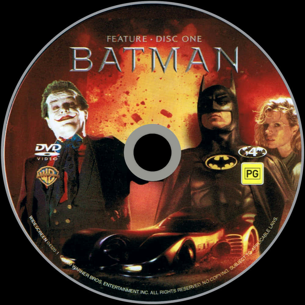 Batman1989 D V D Cover Art PNG