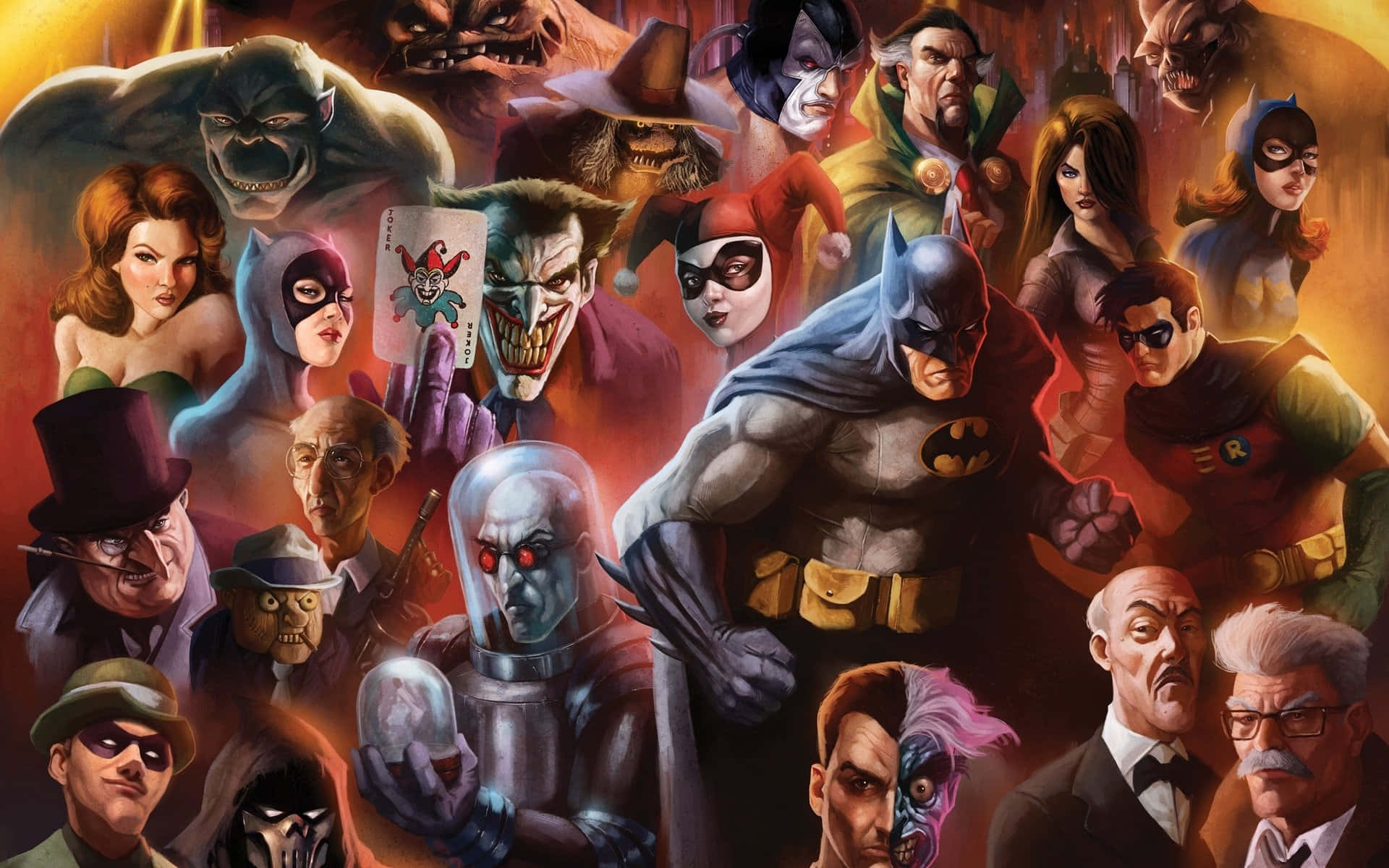Batmanand Rogues Gallery Artwork Wallpaper