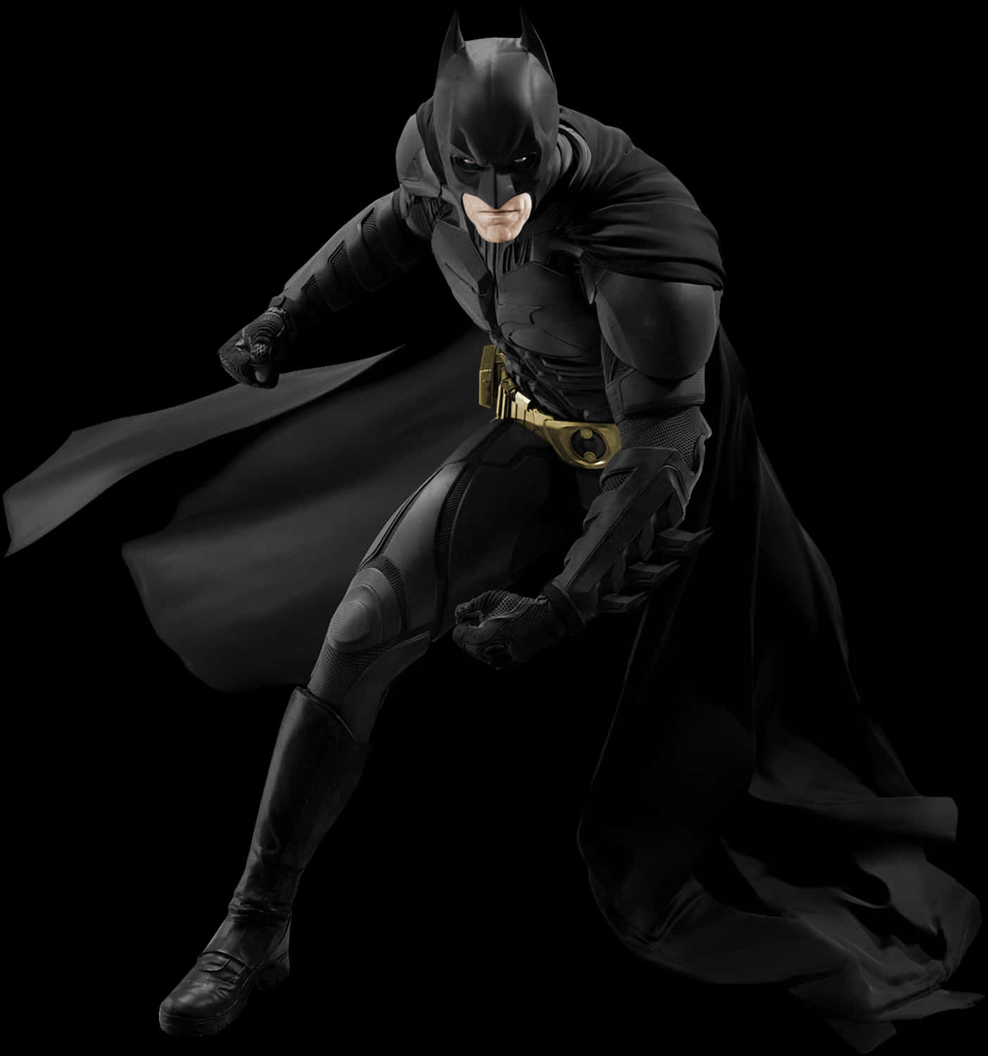 Batmanin Action Pose PNG