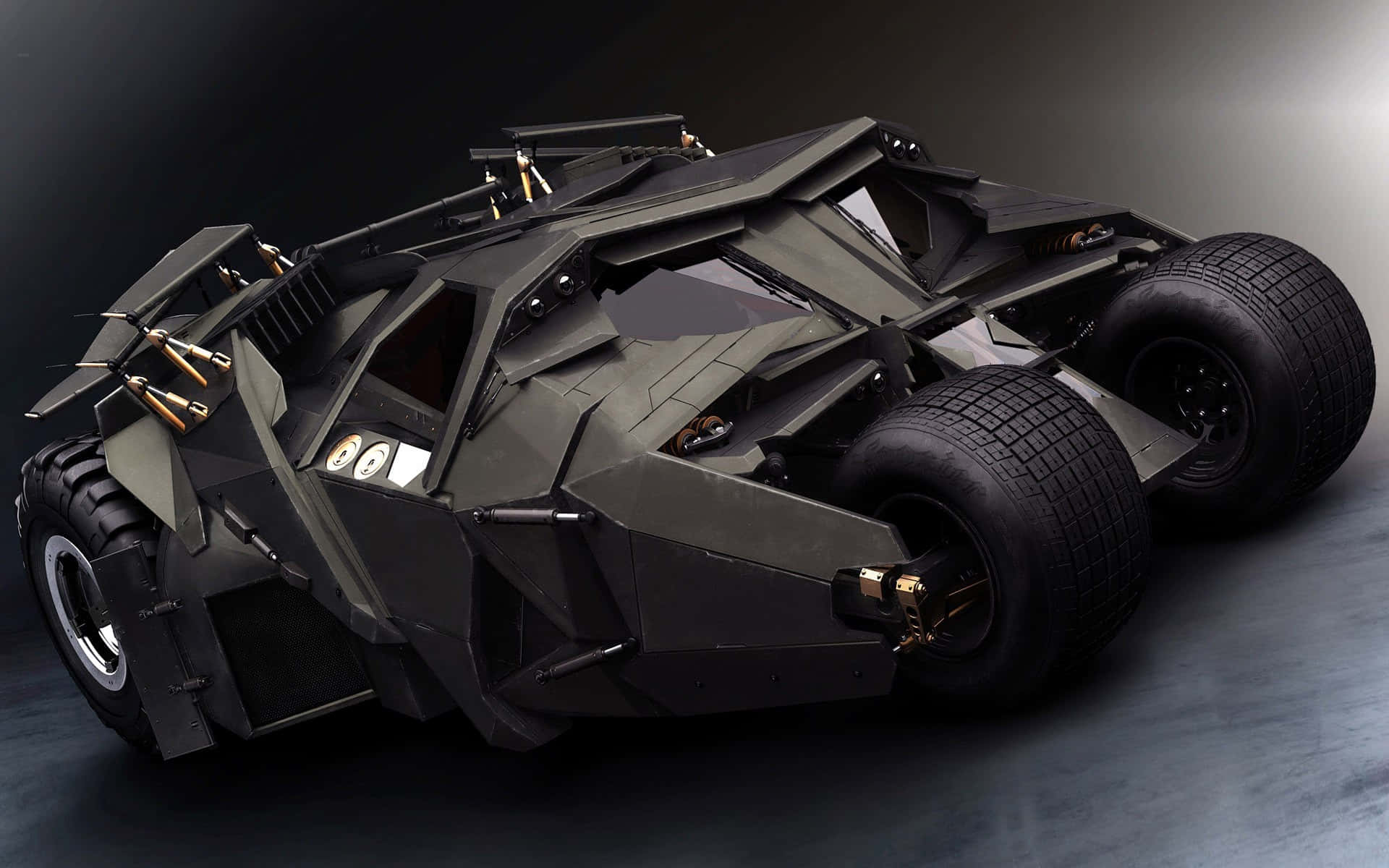 Be The Dark Knight With This Amazing Batmobile Desktop Wallpaper Wallpaper