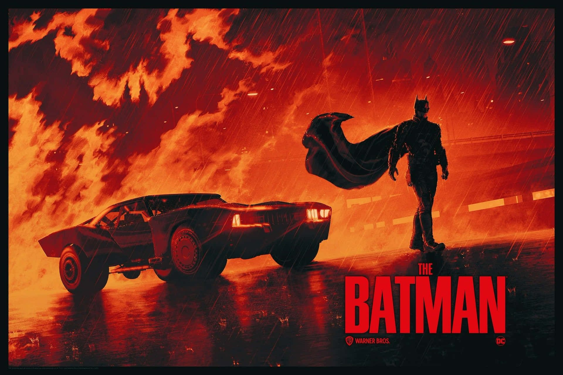 The Dark Knight's Ride: The Iconic Batmobile Wallpaper