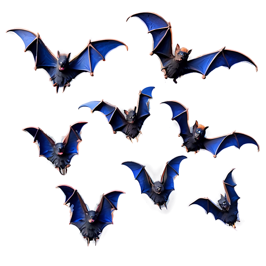 Bats Flying Formation Png Fmm PNG