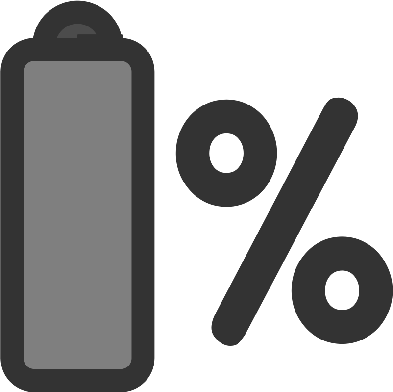 Battery Percentage Icon PNG