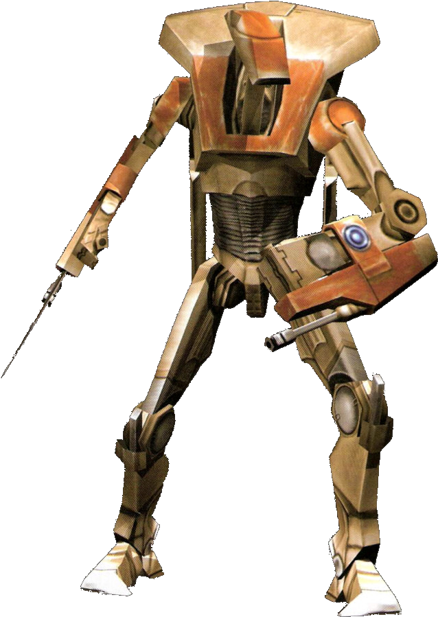 Battle Droid Full Body Render PNG