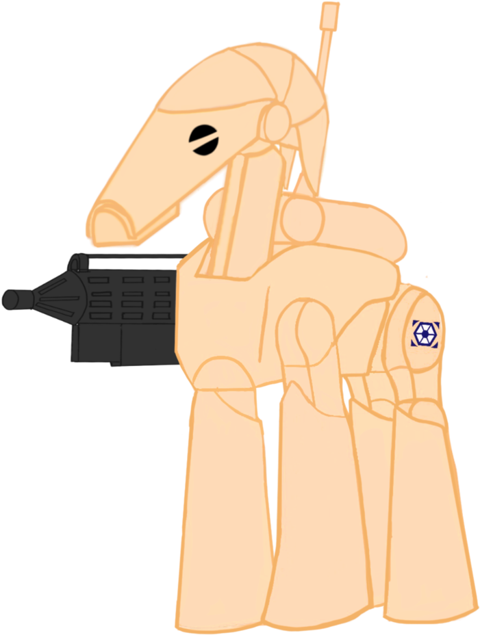 Battle Droid Illustration PNG