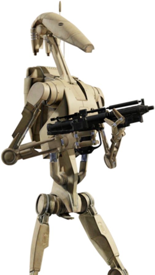 Battle Droid With Blaster PNG