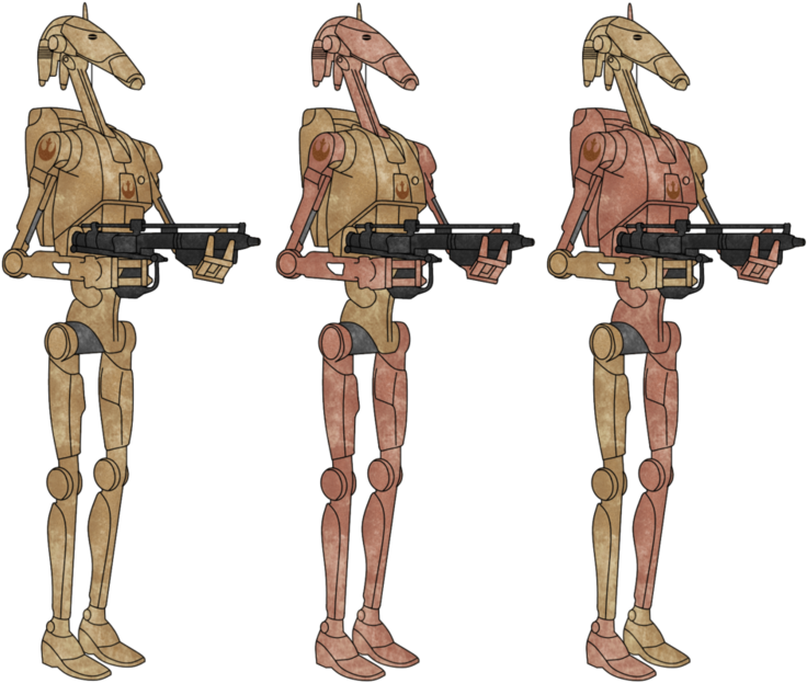 Battle Droids With Blaster Rifles PNG