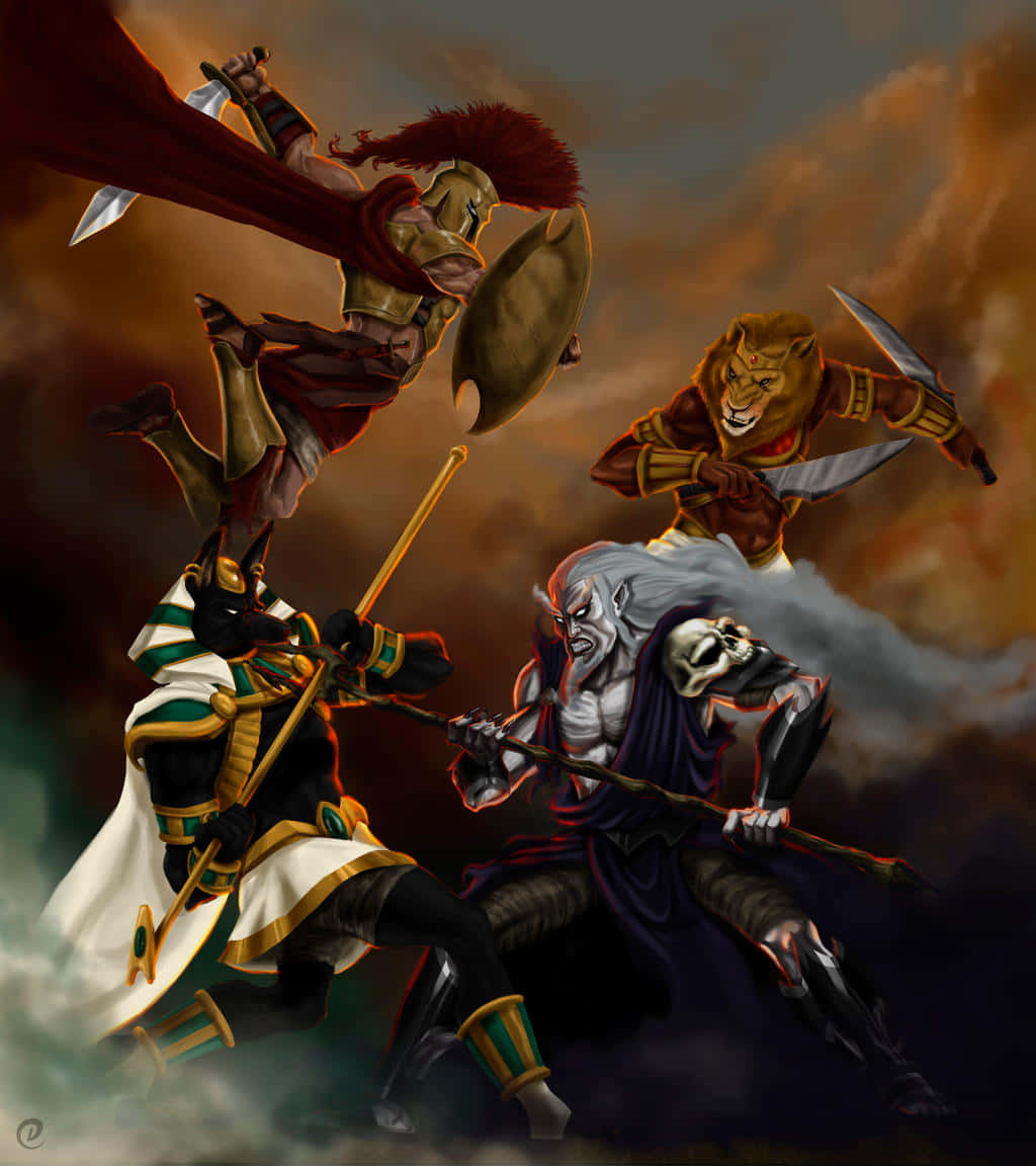 An Epic Battle Of Gods Wallpaper