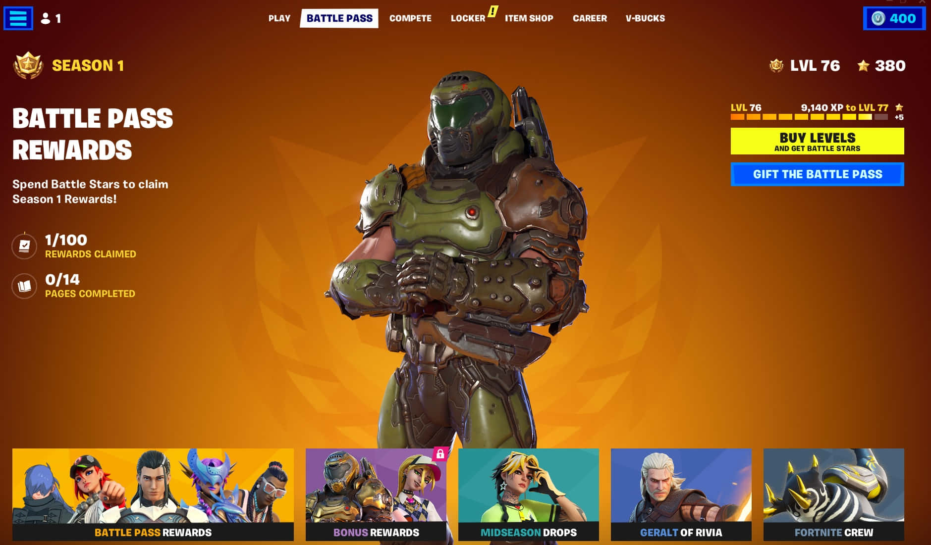 Purchase the Battle Pass and unlock new rewards every level Wallpaper