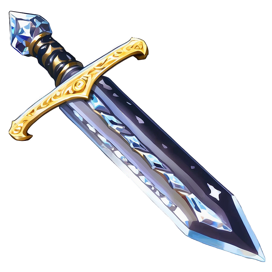 Battle-ready Diamond Sword Png Esi PNG