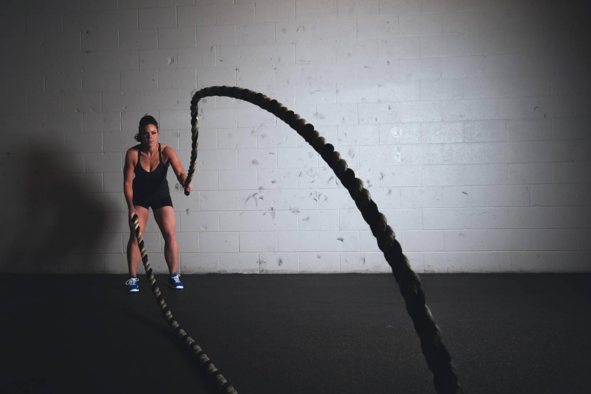 Battle Rope At The Gym Wallpaper