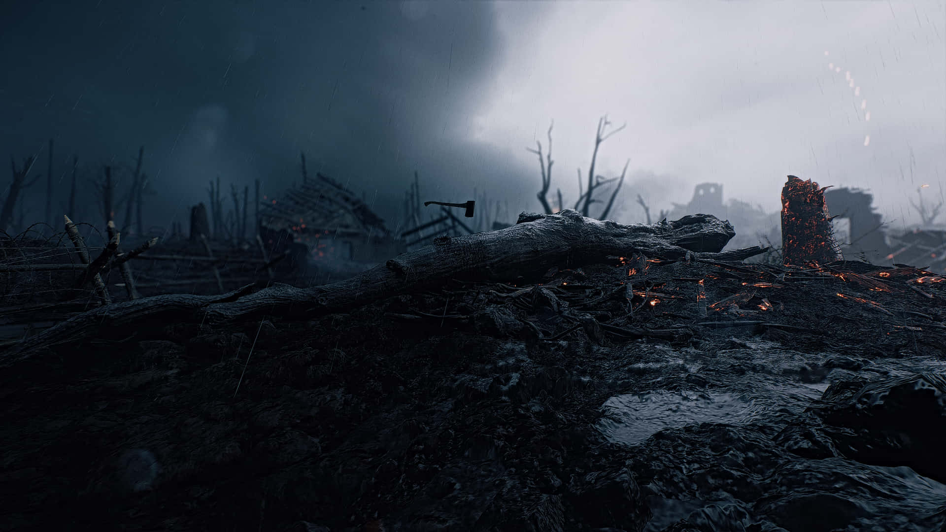 Battlefield 1 Aftermath Dead City Mud Land Wallpaper