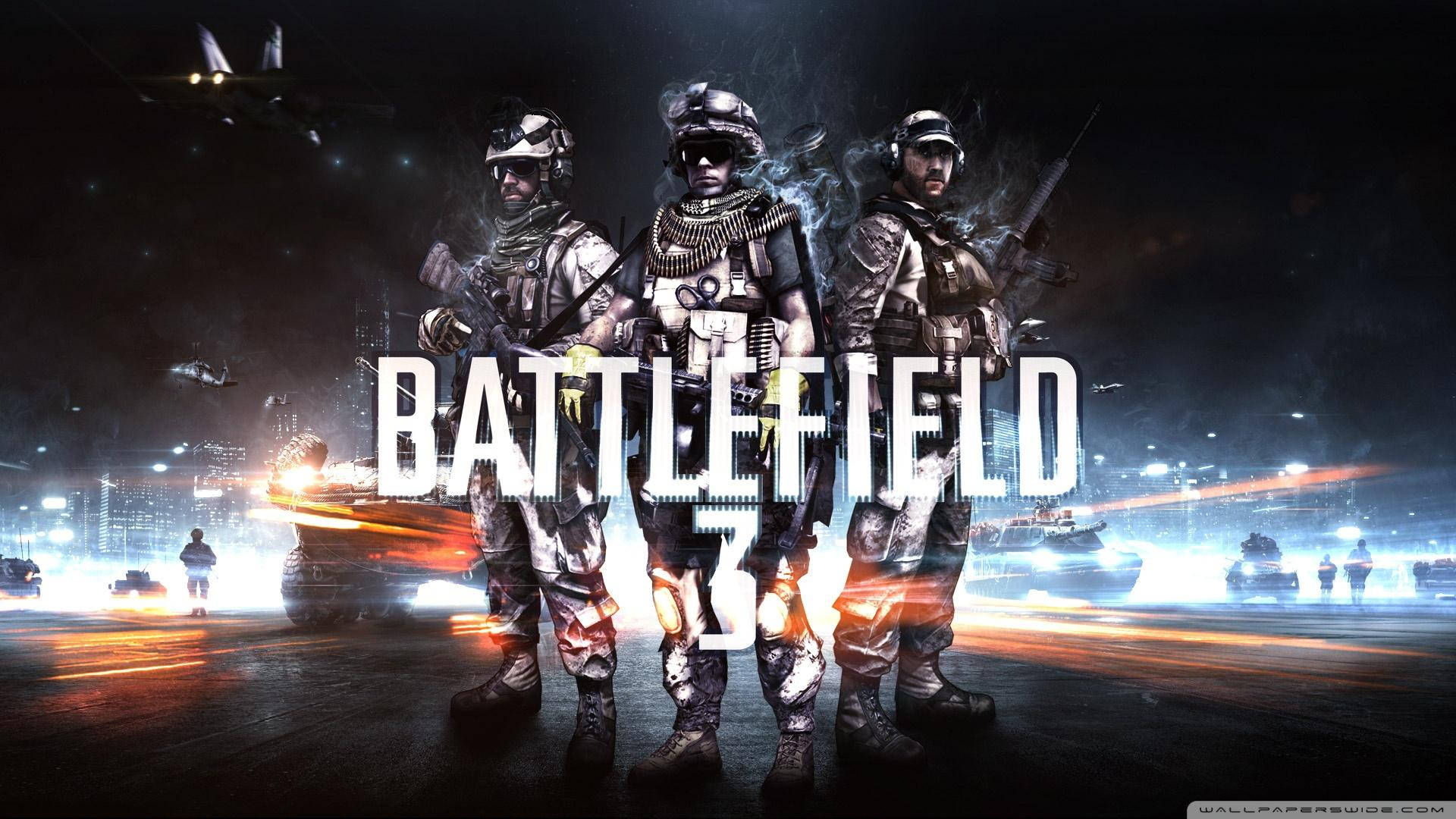 Poster Dei Personaggi Di Battlefield 3 Sfondo