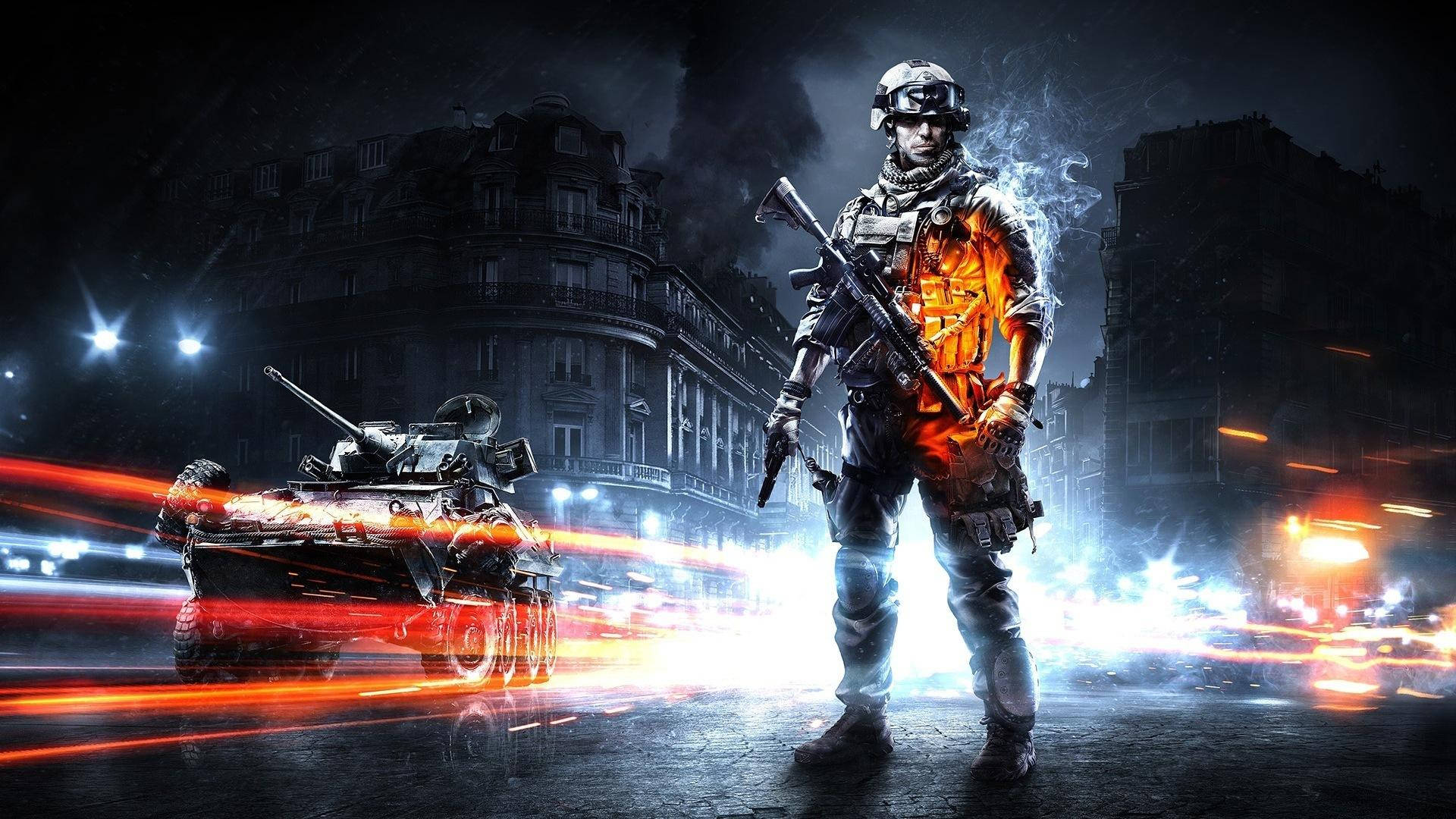 Battlefield 3 Poster In Action Wallpaper