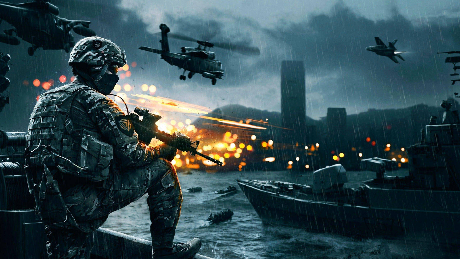 Epic Battlefield 4 City View Wallpaper