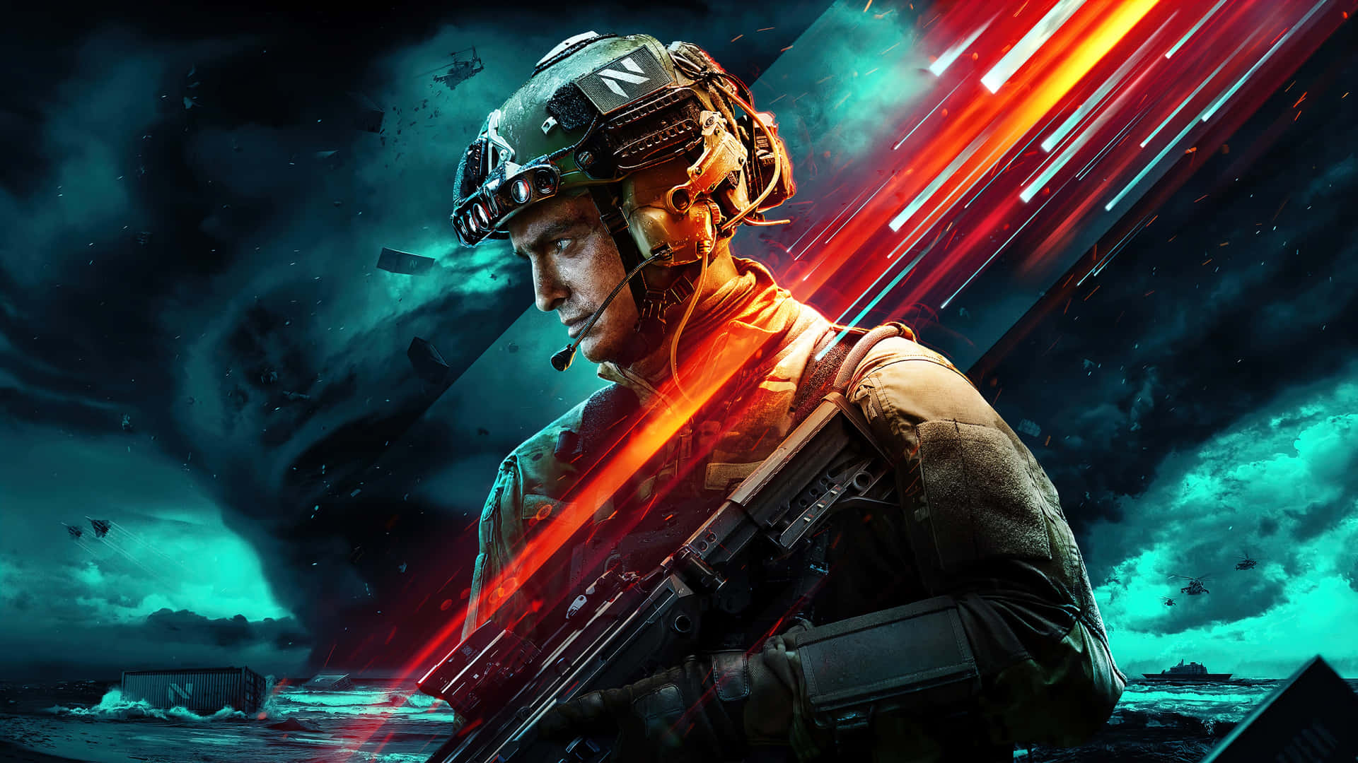 Upplevspänningen Med Battlefield 4k Som Datorskärm Eller Mobilt Bakgrundsbild. Wallpaper