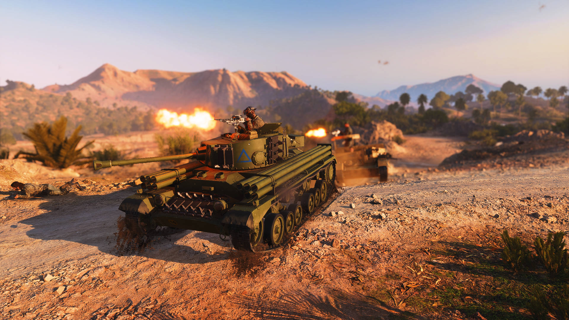 Battlefield 5 Desert Tanks Wallpaper