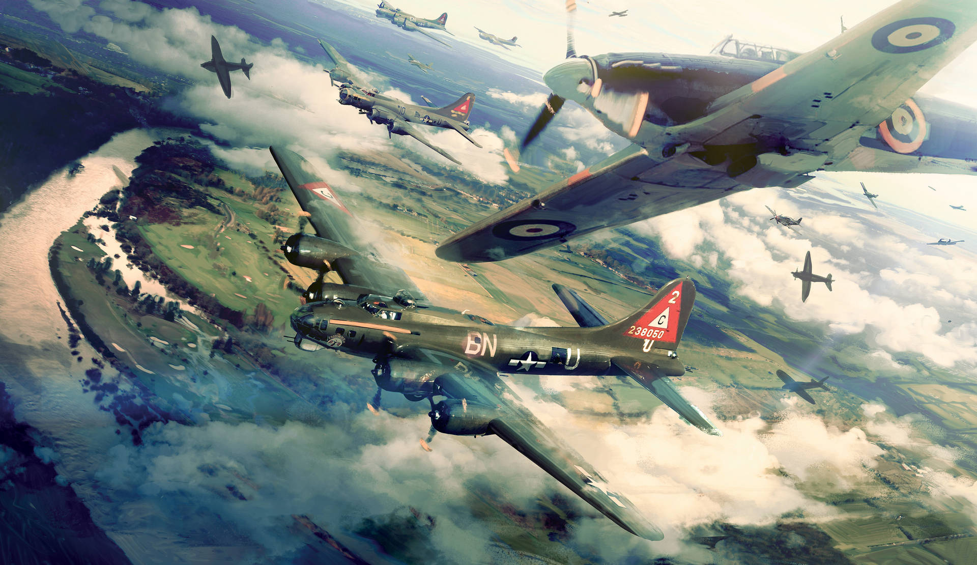 Battlefield 5 Flight Of Planes Wallpaper