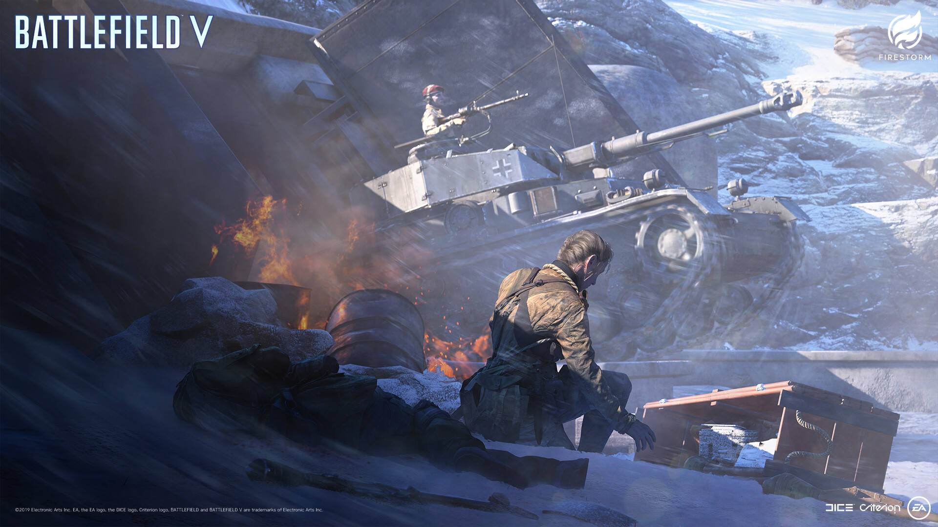 Battlefield 5 Snow Tanks Wallpaper