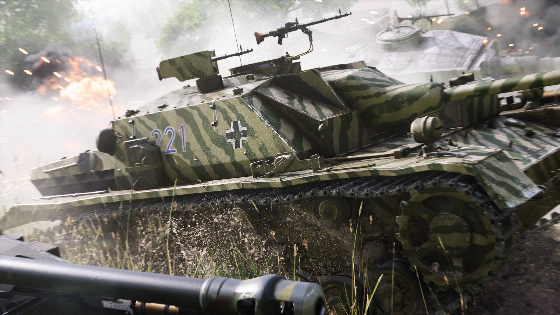Battlefield 5 Tiger Stripe Tanks Wallpaper