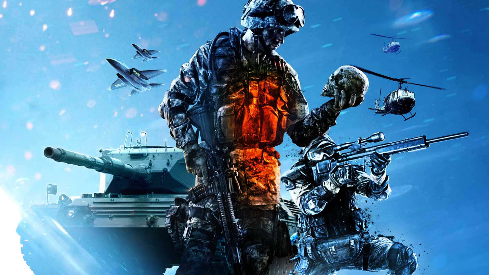 Battlefield Desktop Soldier With Skull Wallpaper